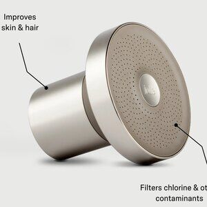 Jolie | The Filtered Showerhead | Brushed Steel